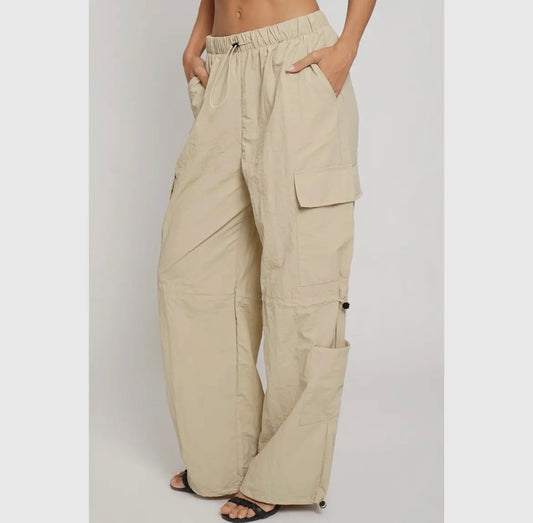 Nylon Cargo Pants