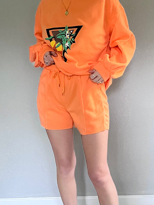 Tangerine Sweat Shorts